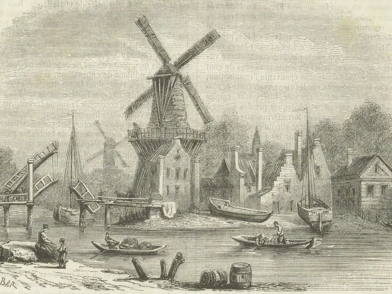 1821-Alexandre De Bar - Mulino a vento
